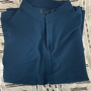 Figs deep royal blue Rafaela scrub top